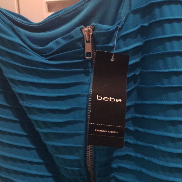 Brand New BeBe dress-turquoise blue - green - Picture 8 of 8